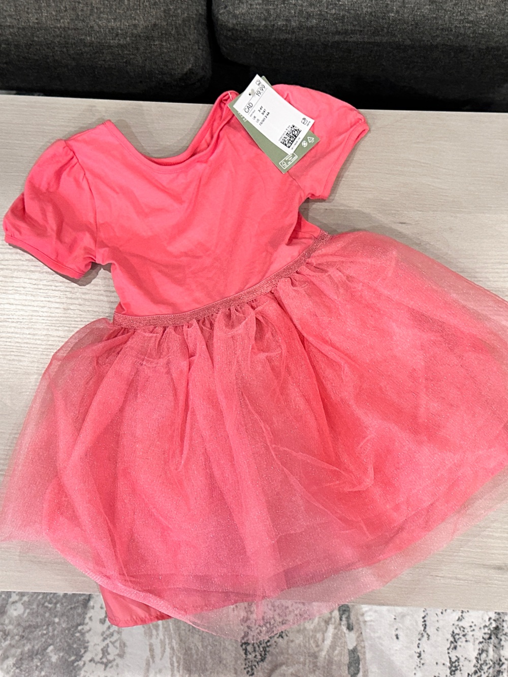H&M Pink Tulle Tutu Dress Kids Costume Dance